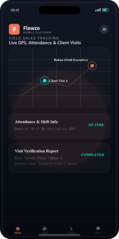 Field Sales App Screen